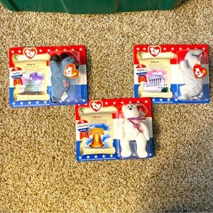 2000 McDonald’s Ty Beanie Baby American Trio. Condition is New
